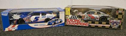 Lot of 2 NASCAR 1:24 Diecast Stock Cars &ndash; #5 GMAC (Brian Vickers) & Racing Champions 50th Anniversary #5 &ldquo;600 Straight&rdquo;