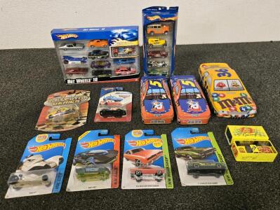 Collection of Hot Wheels, Collectible Car Tins & More