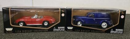 (2) Motormax 1/24 Die-Cast Collection Model Vehicles