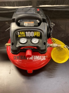 Central Pneumatic 3 Gallon Electric Air Compressor