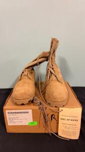 Belleville Type II Hot Weather Boots, Tan, Size 8 R, Serial 8430-01-325-6489