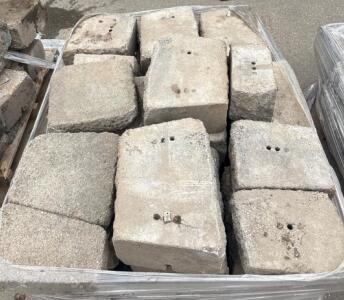 Pallet Of Various Sized Pavers including (17x12x3&rdquo;) And (13x10x6&rdquo;)