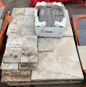 Mixed Paver Blocks & Blue Tiles