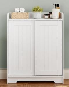 BLACK Halitaa Storage Cabinet with Adjustable Shelves