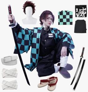 Full Mens Anime Cosplay Kimono Outfit - Size 2XL