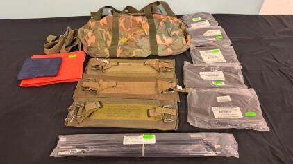 2-Man Tent Frame, Marines Camo Duffle Bag & More