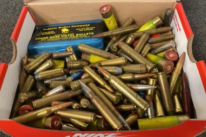 Assorted Ammunition- Including Round Pistol Bullets and so Much More