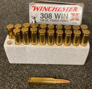Winchester Super X- 308 WIN. - 180 Grain Power Point - (20 Rounds)