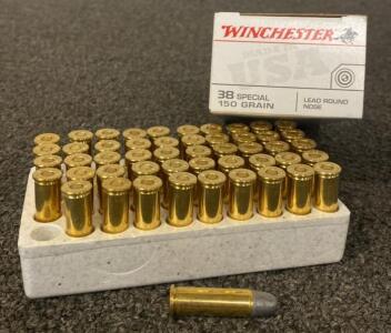 Winchester- 38 Special- 150 Grain (50 Rounds)