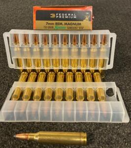 Federal Premium (20) Centerfire Rifle Cartridges - 7mm REM. Magnum - 150 Grain