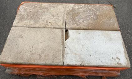 16 (24x16x2 1/4&rdquo;) Rounded Edge Pavers Tan Colored