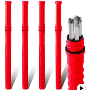 (2) 4 Pcs Welding Rod Storage Tubes, 40 Inch- Red, New In Box