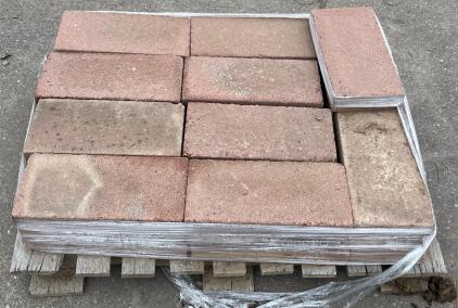 (31) Red Brick Pavers, L15.5&rdquo;xW7-3/4&rdquo;xH2&rdquo;