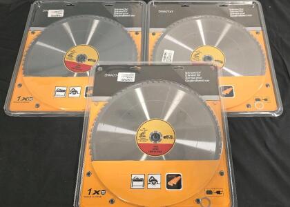(3) 14" Wood Cutting Miter Saw Blades, By "Metal Cutting"- Brand New