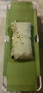 Folding Military Cot & Military Sleeping Bag