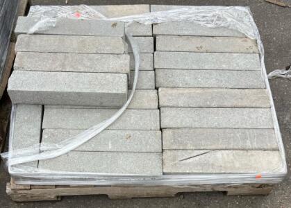 (24) Grey Brick Pavers, L18&rdquo;xW4&rdquo;xH3-1/4&rdquo;