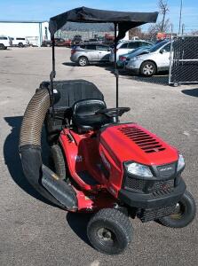 Craftsman Model # T110K 42" Deck Riding Mower With Canopy, Headlights And Bagging System
