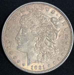 1921 Morgan Silver Dollar Coin