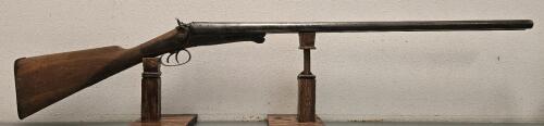 W. Richards FieldSide-by-Side 12 Gauge Double Barrel Hammer Shotgun, Laminated Steel, Antique