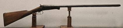 W. Richards FieldSide-by-Side 12 Gauge Double Barrel Hammer Shotgun, Laminated Steel, Antique