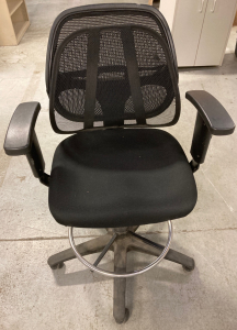 Computer Chair - Black Fabric & Mesh