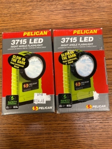 (2) Pelican 3715 LED Right Angle Flashlight