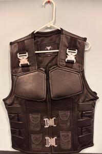 Ox And Bulls Leather Riding Vest Size Small