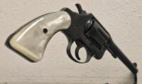 Colt Police Positive Special .38 Special Revolver, 6" Barrel, Pearl Grips, Serial F09135 - 2