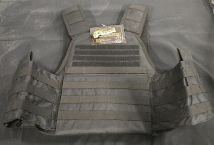 Voodoo Tactical Lightweight Tactical Plate Carrier Vest- Big Boy Version 3XL-5XL Adjustable