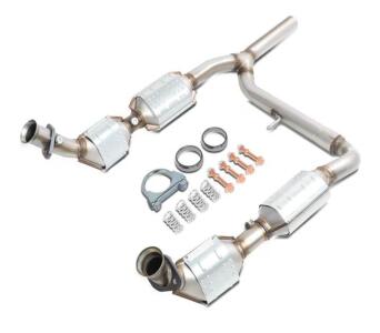 DNA MOTORING Factory Style Catalytic Converter Exhaust Y-Pipe Replacement Pipe