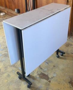 (OFFSITE) White Folding Table - 58x36x35 - Good Condition