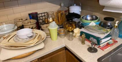 (OFFSITE) Various Kitchen Items - Platters - Jars and Cups