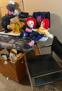 (OFFSITE) Desk and Chair- Sony Camcorder- Vintage Plush and More Treasures