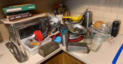 (OFFSITE) Oster Toaster Oven - Can Opener and Kitchen Supplies