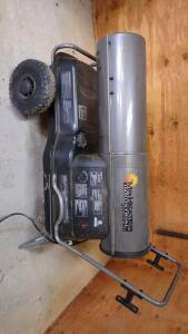 (OFFSITE) Mr Heater MH210KTR 210,000 BTU Industrial Portable Forced Air Heater, Kerosene/Diesel, 13.5 gal Tank