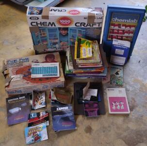 (OFFSITE) Vintage Lot: Chemcraft Science Kits, Mattel Putt-Putt Race, NES Manuals, Classic Kids Books