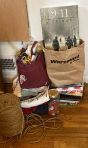 ( Offsite ) Books and Fabric and Twine- 911 Book and More