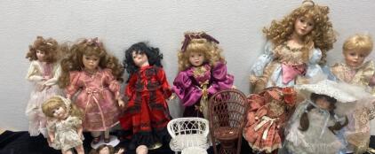 Tea Party - Porcelain Dolls - (13)