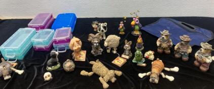 Bobble Heads / Cowboy Dogs / Plastic Boxes and More