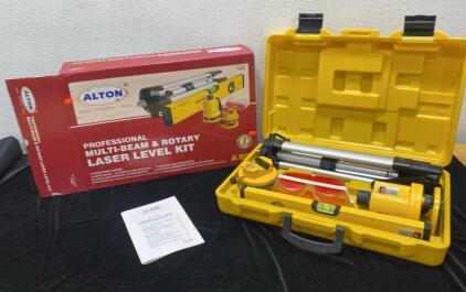 Alton - Professional Multi-Beam and Rotary Laser Level Kit - Looks Unused