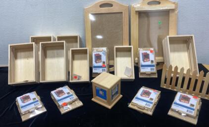 (6) Craft Shadow Box kits / Craft Cases and More ( All New )