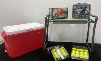 Beta TI High Visibility Gilf Balls ( New ) - Very Nice Condition Coleman Cooler - Bigfoot Lunch Box - and More