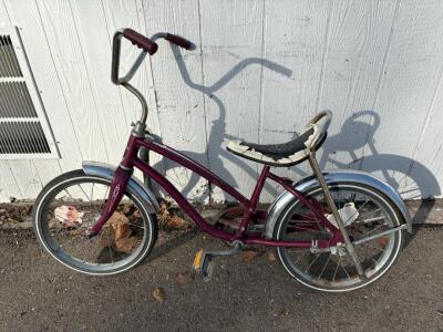 Purple Huffy Children's Bicycle, 16-Inch Wheels, Single Speed
