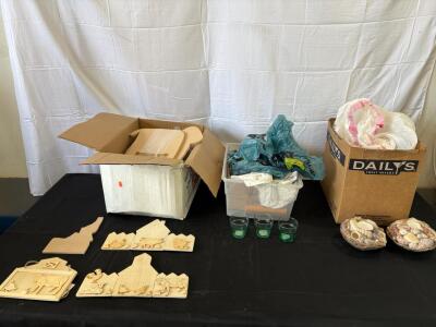 (3) Boxes Of Assorted Home Decor Items