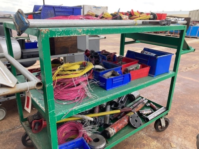 Rolling Cart of Assorted Tools