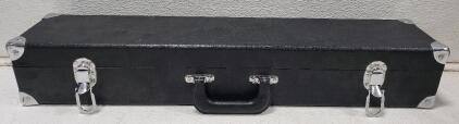 (1) Black Plush-Lined Hard-Shell SKB C-Foot Flute Case