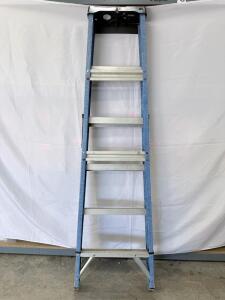 Louisville 6' Fiberglass Step Ladder, Model W-3215-06, 225 lb Capacity