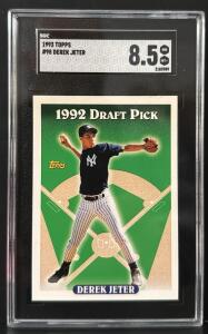 1993 Topps Derek Jeter #98 SGC 8.5 NM-MT+ Baseball Card