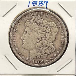 1889 Morgan Silver Dollar, Philadelphia Mint, 90% Silver