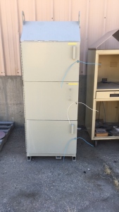 Metal Storage Bin 28&rdquo;x25&rdquo;x78&rdquo;